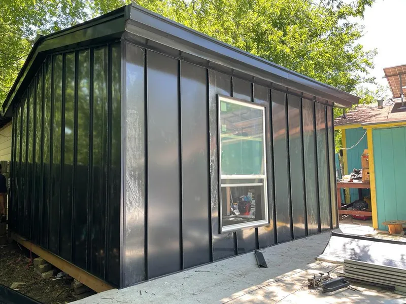 Black standing seam metal wall panels for Metal Roof Installation in Opa-locka